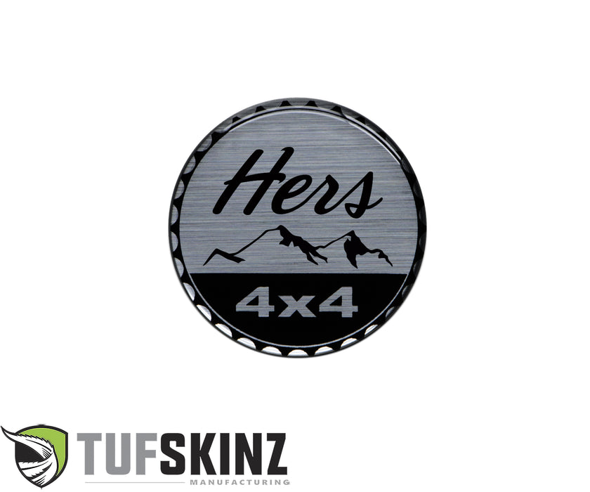 Tufskinz Fun Rated Badges Brushed Silver 1 Piece Kit , badges