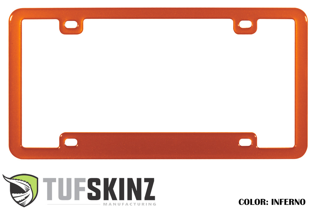 License Plate Frame Accent Trim Fits 0-0  Universal Inferno (Similar to EXTERIOR Inferno Orange)
