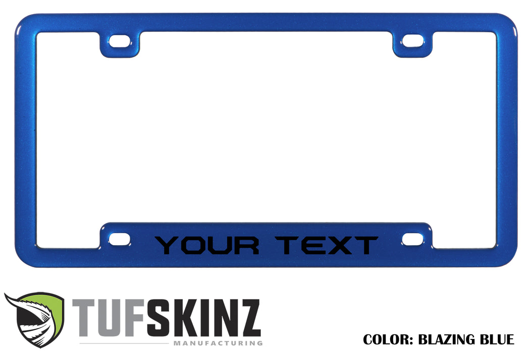License Plate Frame Accent Trim Fits 0-0  Universal *OE Color - Blazing Blue