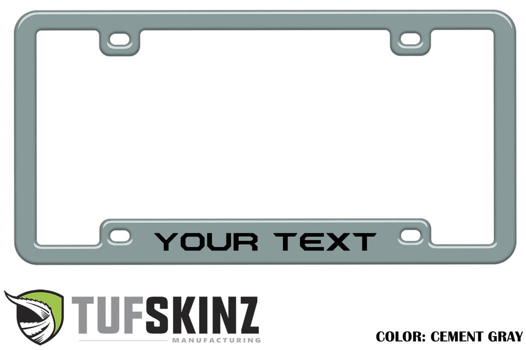 License Plate Frame Accent Trim Fits 0-0  Universal *OE Color - Cement Gray