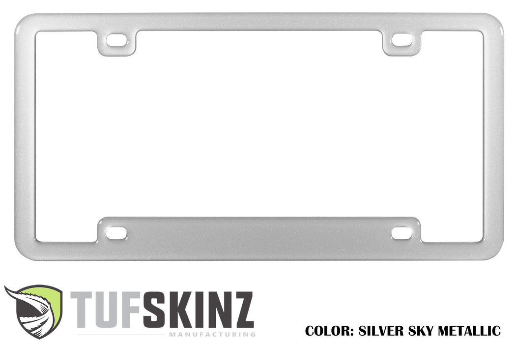 License Plate Frame Accent Trim Fits 0-0  Universal *OE Color - Silver Sky Metallic