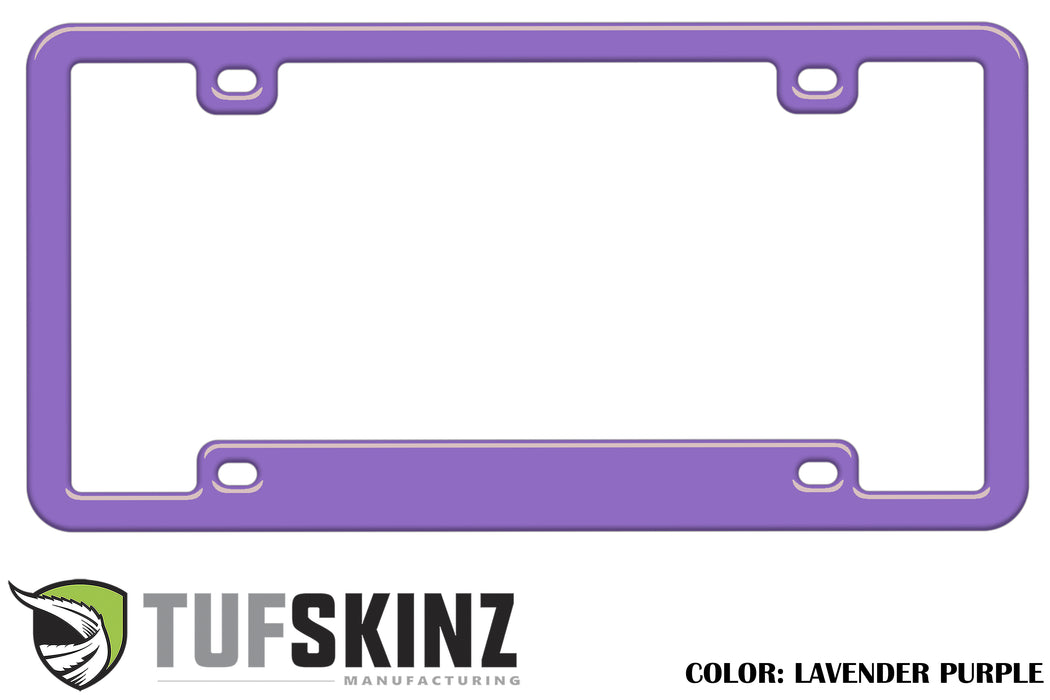 License Plate Frame Accent Trim Fits 0-0  Universal Lavender Purple