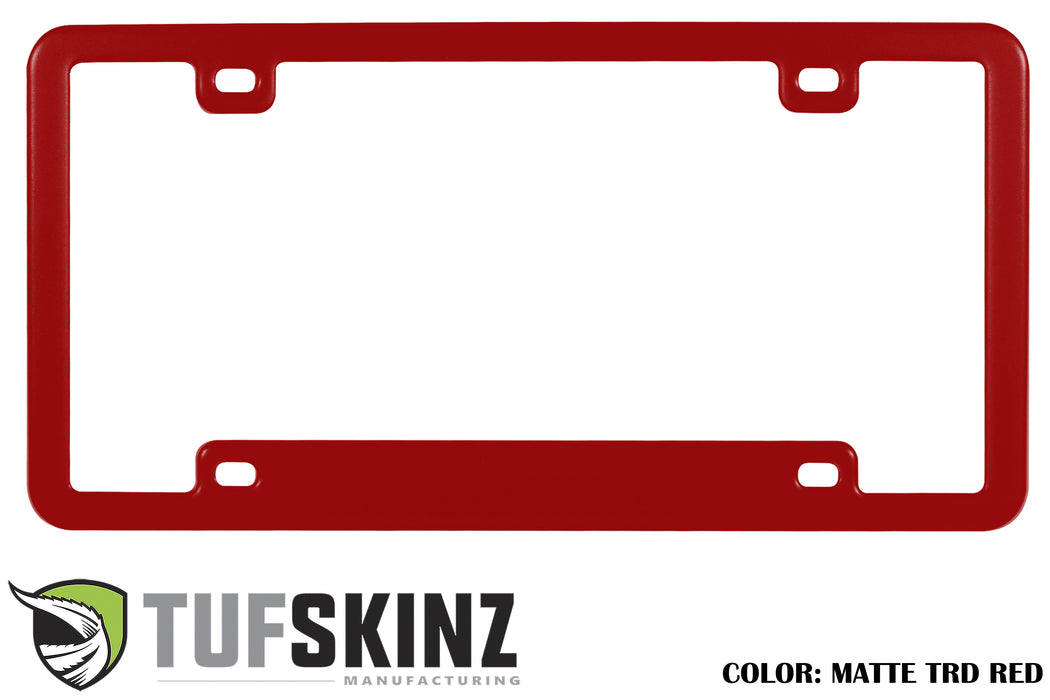 License Plate Frame Accent Trim Fits 0-0  Universal *OE Color - Matte TRD Red