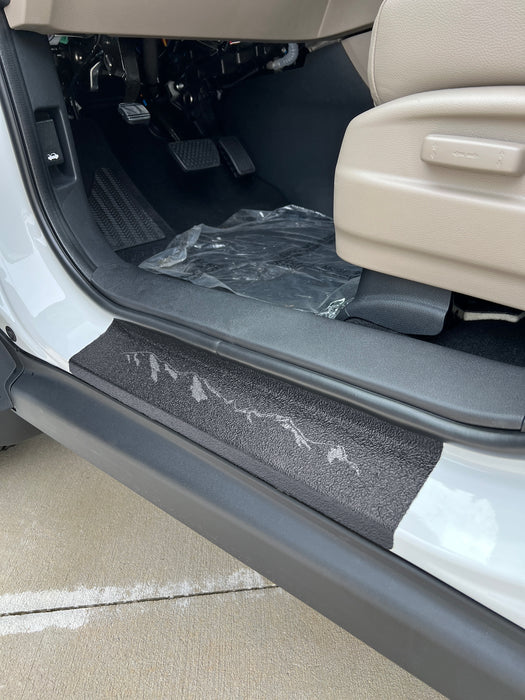 Textured Door Sill Protection Overlays Fits 2017-2024 Honda Ridgeline