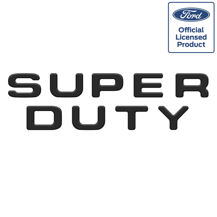 "SUPERDUTY" Tailgate Letter Inserts Fits 2008-2016 Ford Super Duty Matte Black