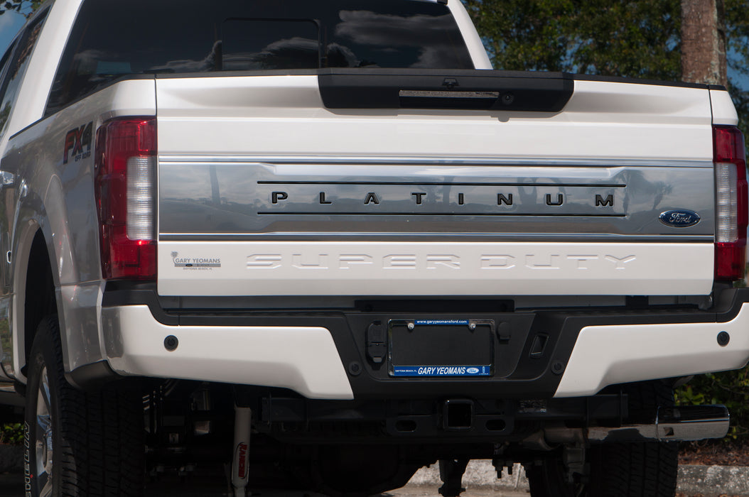 Tailgate Letter and Line Inserts Fits 2017-2019 Ford Super Duty Platinum