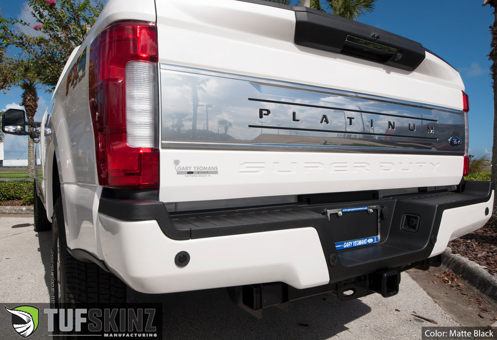 Tailgate Letter and Line Inserts Fits 2017-2019 Ford Super Duty Platin ...