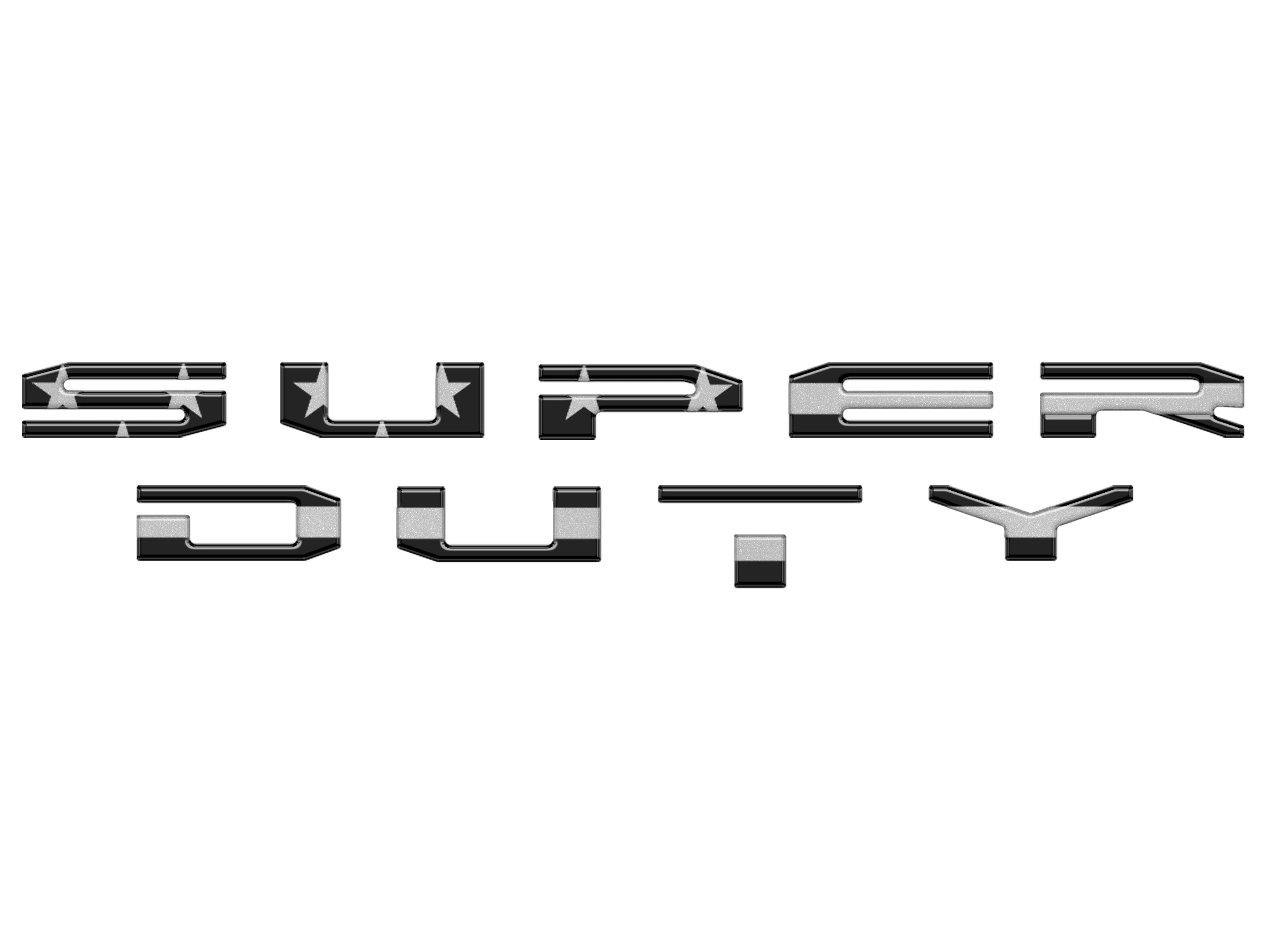 Tuff Letters Glove Box Letter Inserts Fits 2017-2022 Ford Super Duty — Tufskinz.com