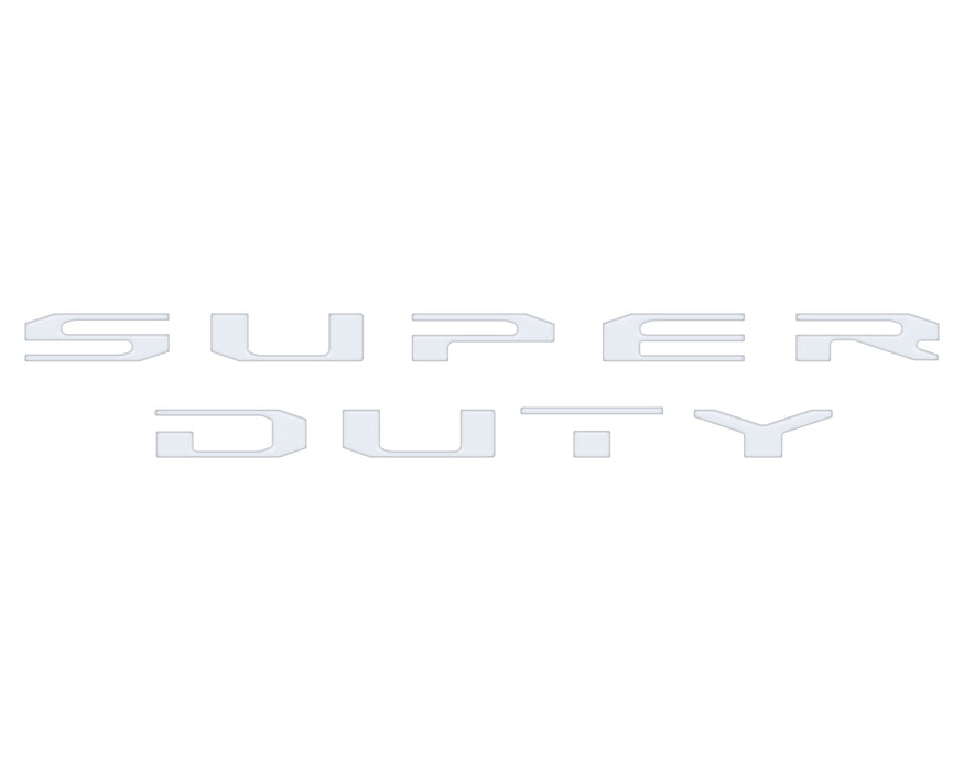Tailgate Letter Overlays Fits 2020-2022 Ford Super Duty Platinum/Limited Trim Levels