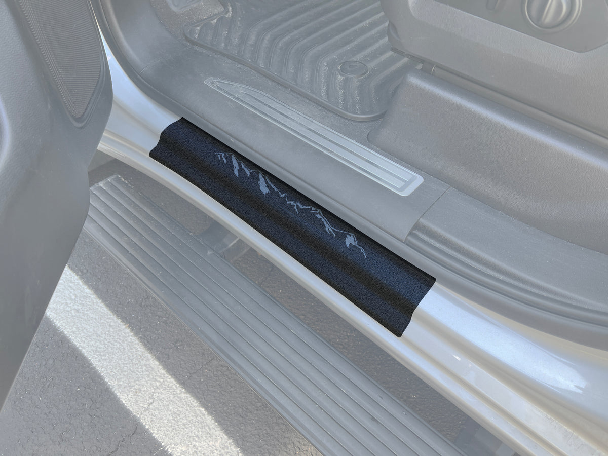 Door Sill Protection Overlays Fits 2014-2026 Chevrolet Silverado + Sil