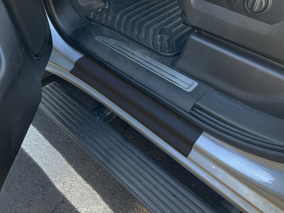 Door Sill Protection Overlays Fits 2014-2023 Chevrolet Silverado + Silverado HD