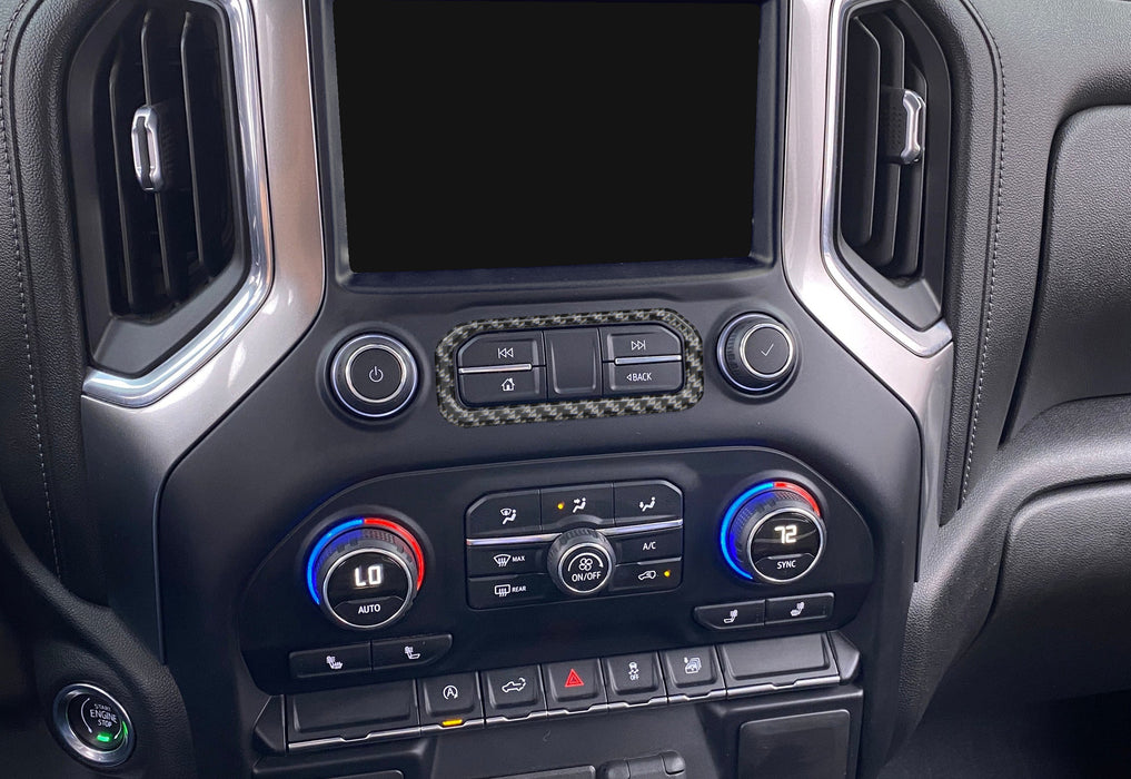 Center Dash Accent Overlay Fits 2019-2021 Chevrolet Silverado