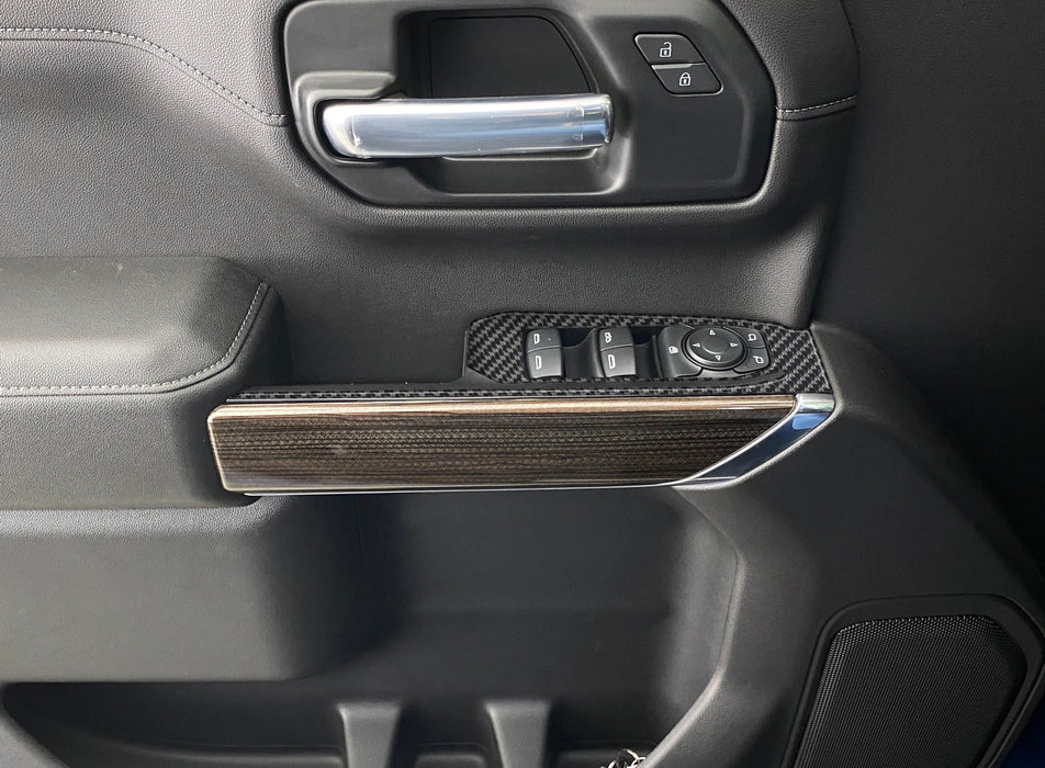 Door Switch Accent Overlays Fits 2019-2021 Chevrolet Silverado