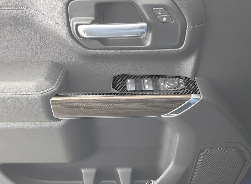 Door Switch Accent Overlays Fits 2019-2021 Chevrolet Silverado