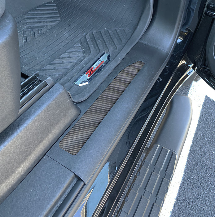 Door Sill Plate Overlays Fits 2019-2023 Chevrolet Silverado