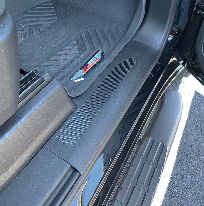 Door Sill Plate Overlays Fits 2019-2023 Chevrolet Silverado