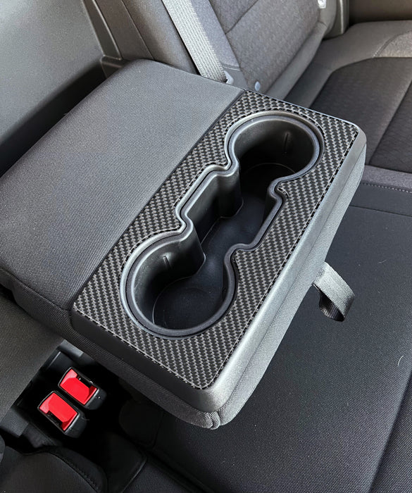 Rear Seat Cup Holder Accent Overlay Fits 2019-2021 Chevrolet Silverado