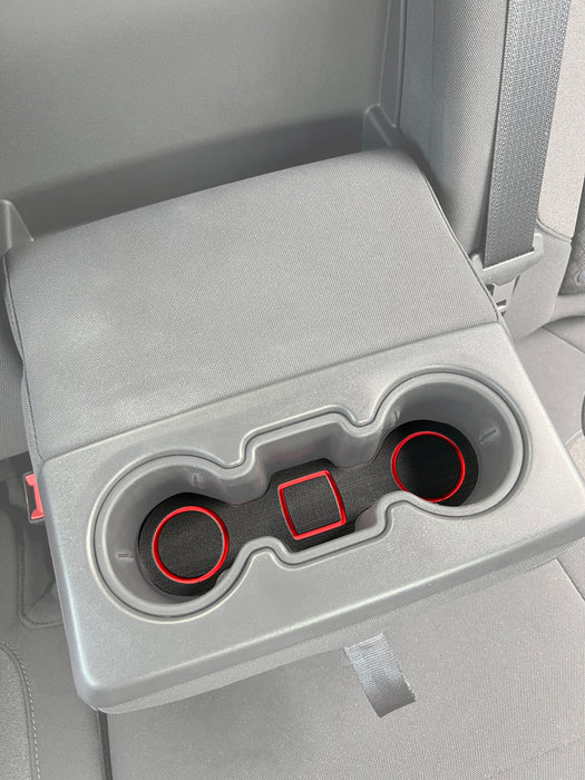 Rear Seat Cup Holder Foam Inserts Fits 2019-2021 Chevrolet Silverado