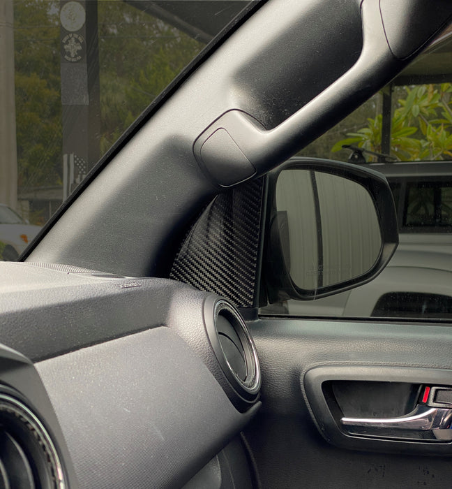 Interior A Pillar Accent Overlays Fits 2016-2023 Toyota Tacoma