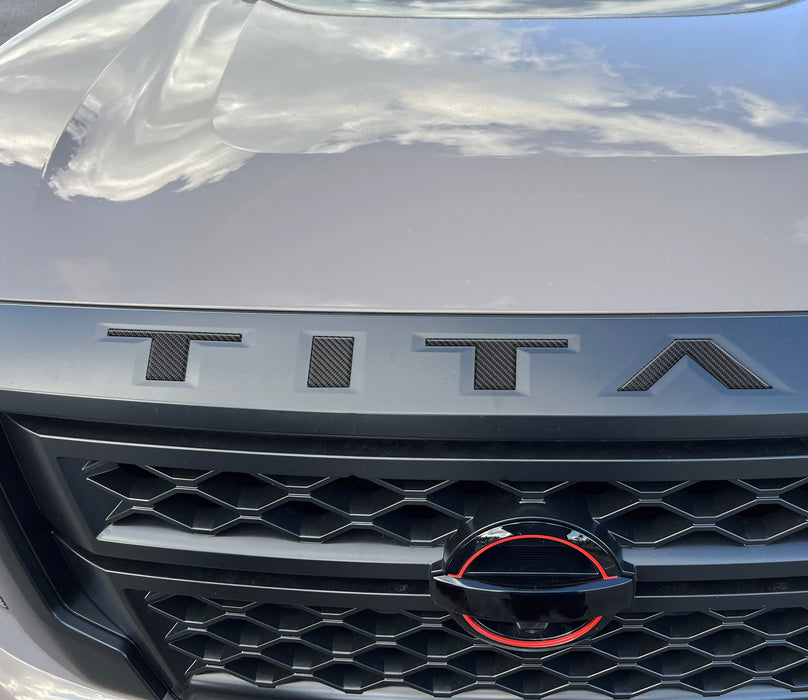 Grille Letter Inserts Fits 2022-2024 Nissan Titan