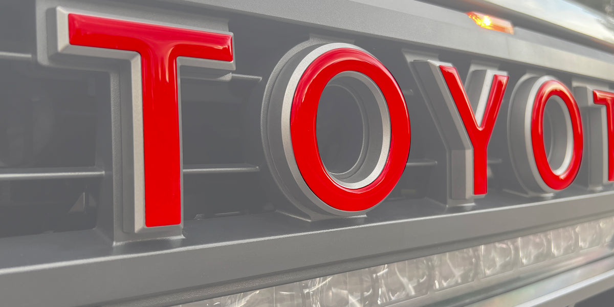 TRD Pro Grille Letter Overlays Fits 2022-2026 Toyota Tundra & 2023-202 ...