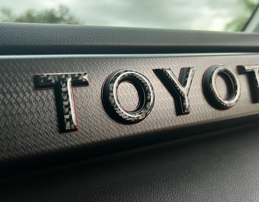 TRD Pro Glovebox Letter Overlays Fits 2022-2024 Toyota Tundra & 2023-2024 Toyota Sequoia