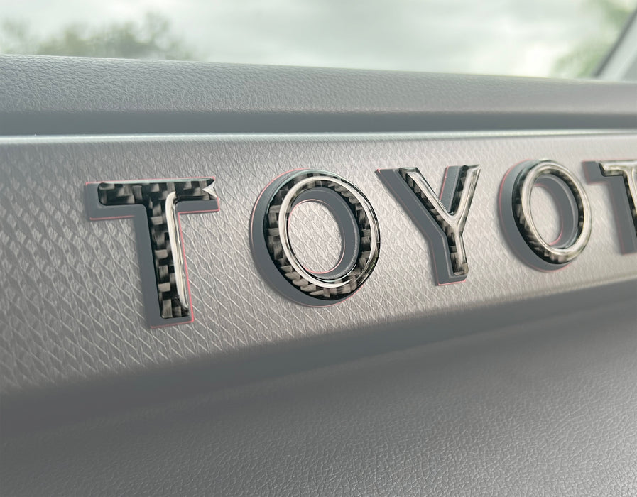 TRD Pro Glovebox Letter Overlays Fits 2022-2024 Toyota Tundra & 2023-2024 Toyota Sequoia