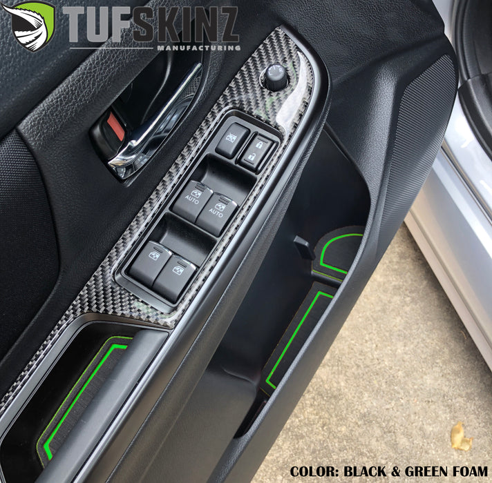 Manual Transmission Interior Foam Inserts Fits 2015-2020 Subaru WRX Black/Green