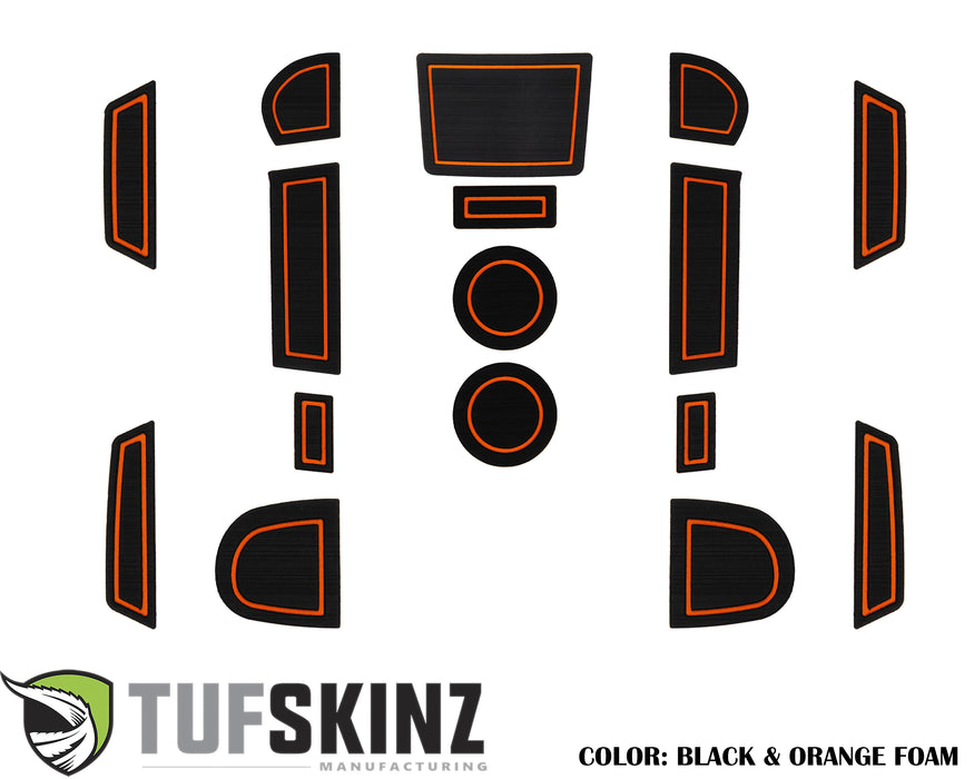 Manual Transmission Interior Foam Inserts Fits 2015-2020 Subaru WRX Black/Orange