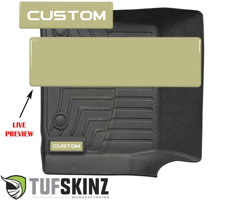 (2)Badge/Emblem Inserts Fits - WeatherTech Floor Mats *OE Color - Quicksand Tan