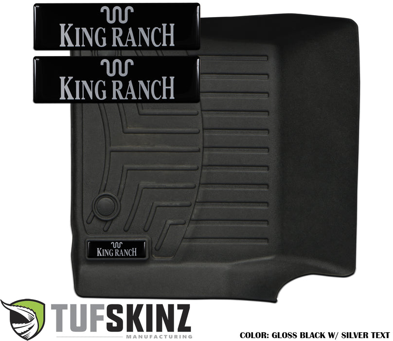 (2)Badge/Emblem Inserts Fits - WeatherTech Floor Mats King Ranch Logo