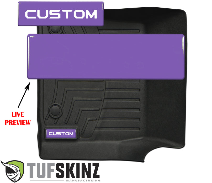 (2)Badge/Emblem Inserts Fits - WeatherTech Floor Mats Lavender Purple